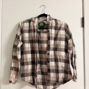 Plaid Button Down Shirt for Women